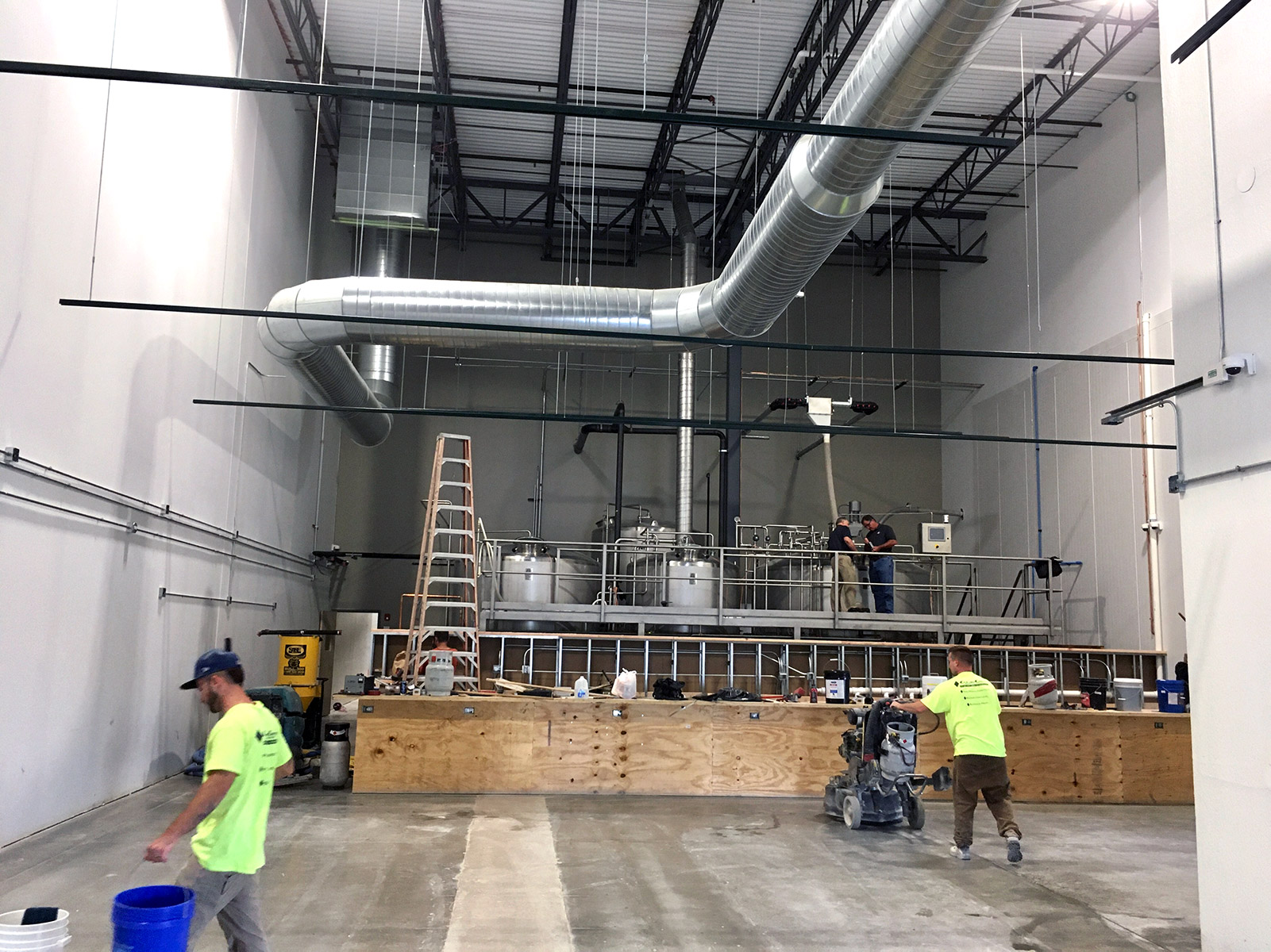 HVAC ductwork design at Noon Whistle Brewery
