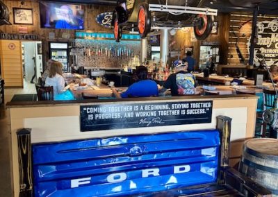 Bar inside Fords Garage in Lexington Kentucky