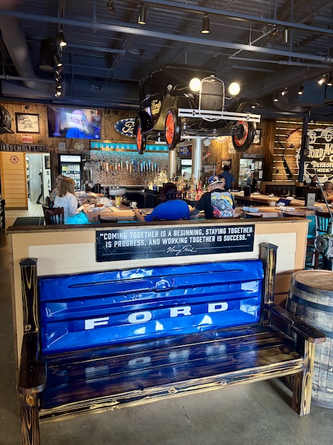 Fords Garage Bar Bar inside Fords Garage in Lexington Kentucky